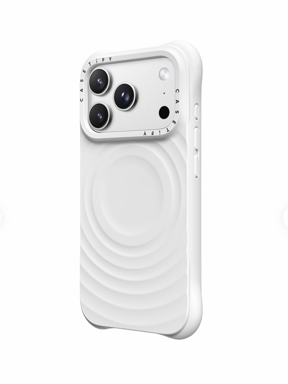 Casetify White Protective Phone Case with MagSafe Compatibility 17 pro max